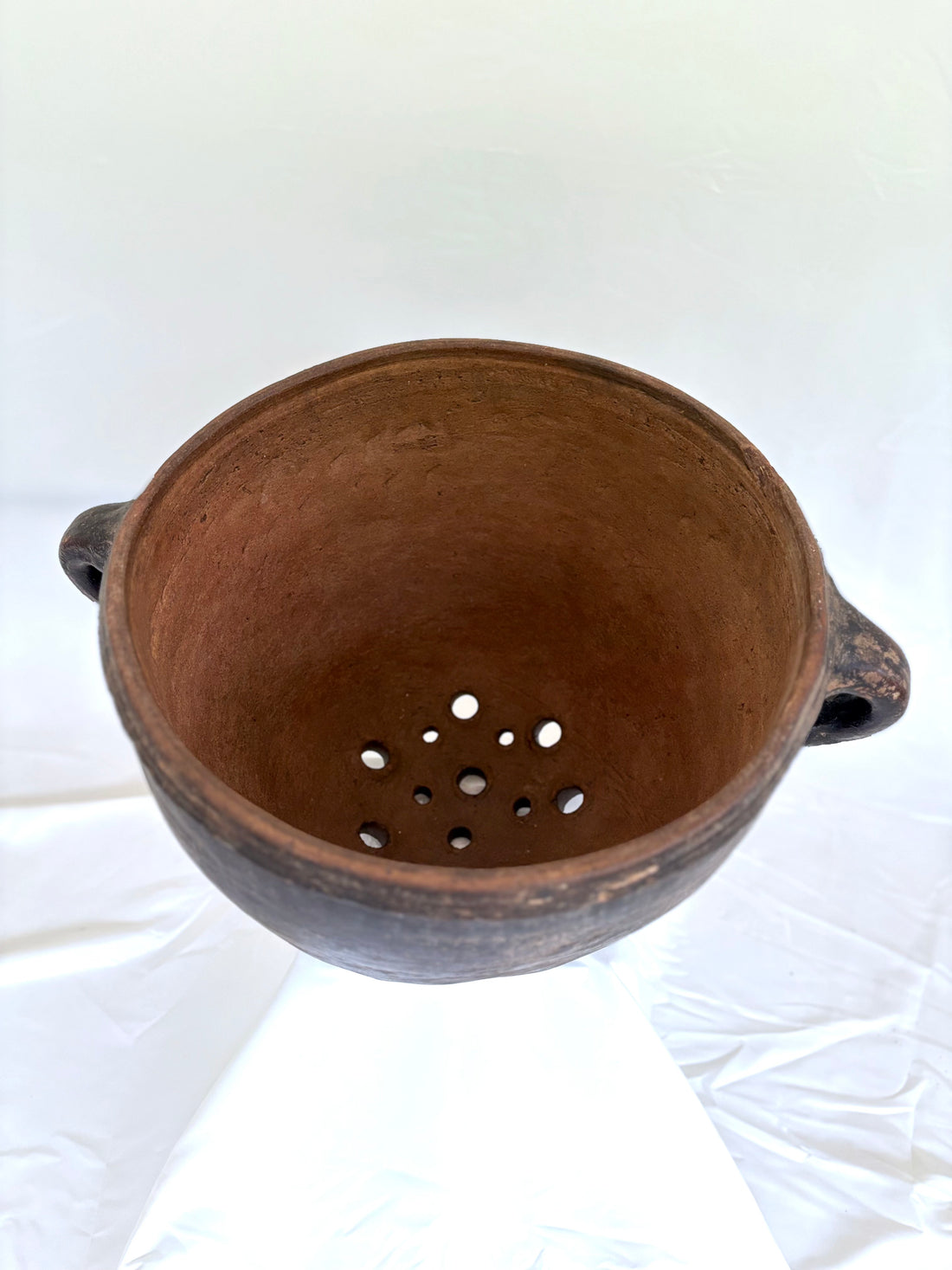 Lina Vintage Terracotta Jar – Moroccan Couscous Maker with 2 Handles