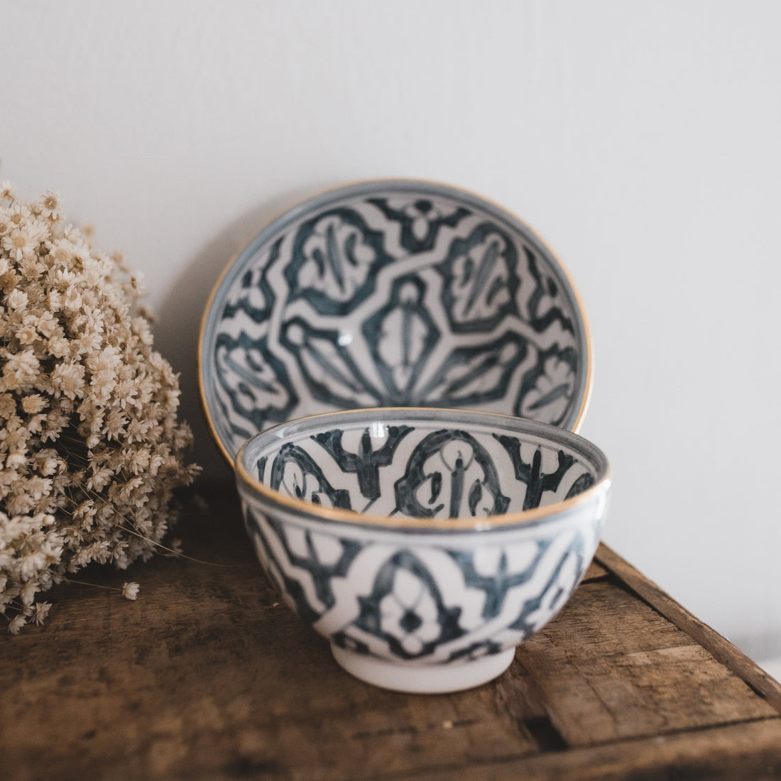 Appetizer Bowls (Set of 2) – Handmade | Fassia in Blue Stone